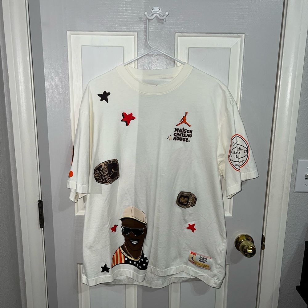 Jordan x Maison Chateau Rouge T-Shirt White Men’s (Large)
